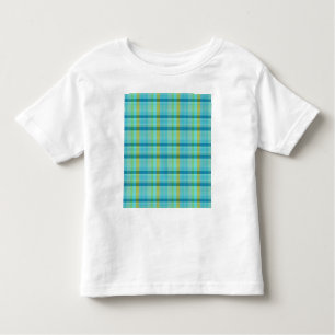 T-shirt Pour Les Tous Petits Blue Plaid par Shirley Taylor