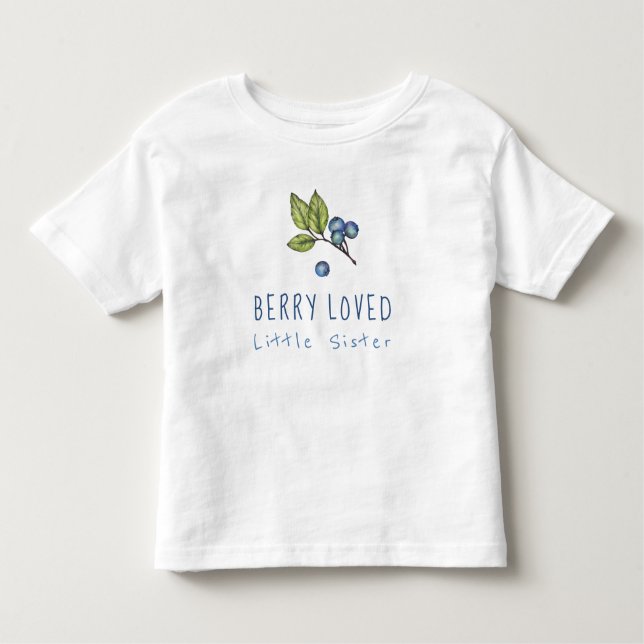 T-shirt Pour Les Tous Petits Blueberry Berry Love Little Sister (Devant)