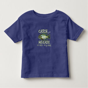 T-shirt Pour Les Tous Petits Bluegill Pêche pour enfants Catch et libératio
