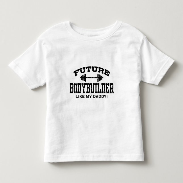 T-shirt Pour Les Tous Petits Bodybuilder (Devant)