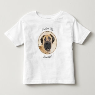 T-shirt Pour Les Tous Petits Boerboel Peinture - Cute Original Chien Art