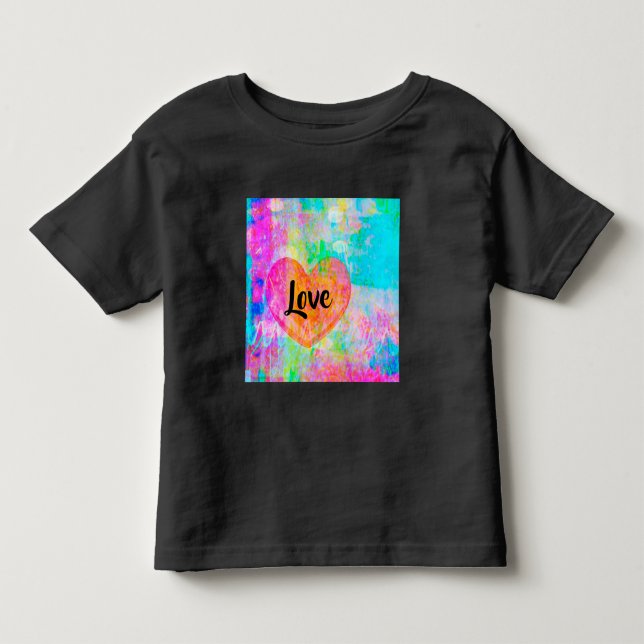 T-shirt Pour Les Tous Petits Boho Heart Love (Devant)