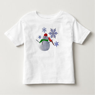 T-shirt Pour Les Tous Petits Bonhomme de neige