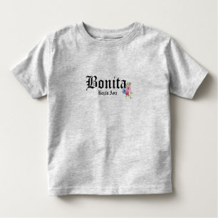 T-shirt Pour Les Tous Petits Bonita Pretty Girls Nom personnalisé