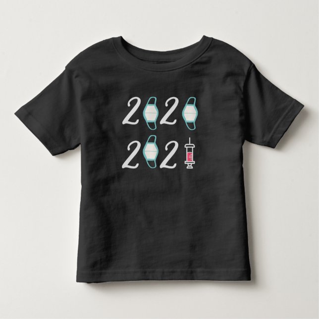 T-shirt Pour Les Tous Petits Bonjour 2021 Adieu 2020 - C’est enfin terminé (Devant)