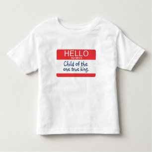 T-shirt Pour Les Tous Petits Bonjour mon nom est…