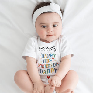 T-shirt Pour Les Tous Petits Bonne 1ère Fête des pères, papa !   Idées cadeaux 
