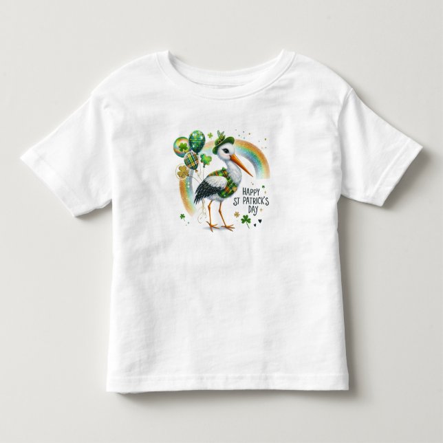 T-shirt Pour Les Tous Petits Bonne grue de la Saint Patrick (Devant)