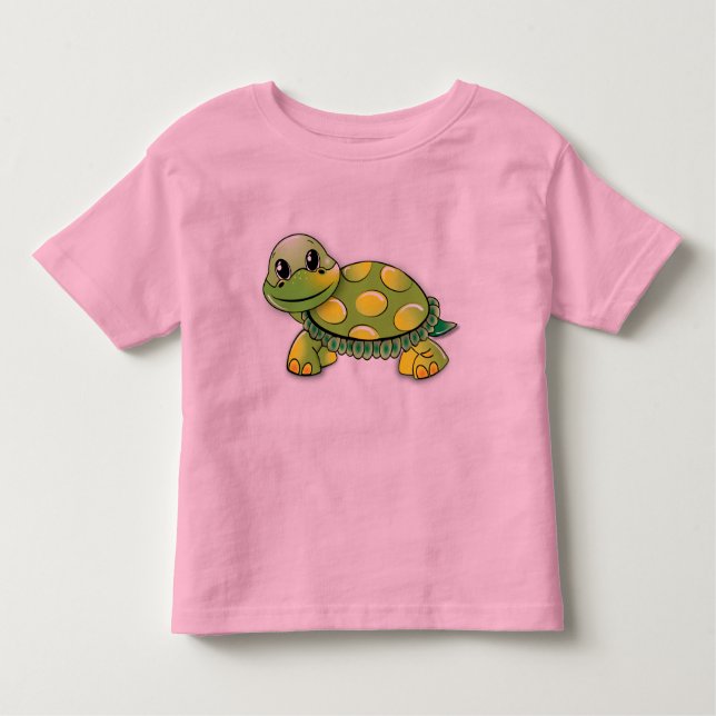 T-shirt Pour Les Tous Petits Bonne tortue (Devant)
