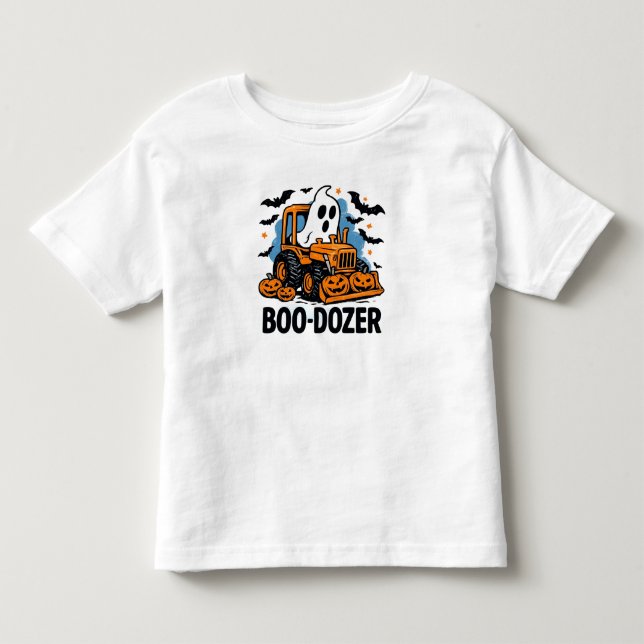 T-shirt Pour Les Tous Petits Boo-Dozer  (Devant)
