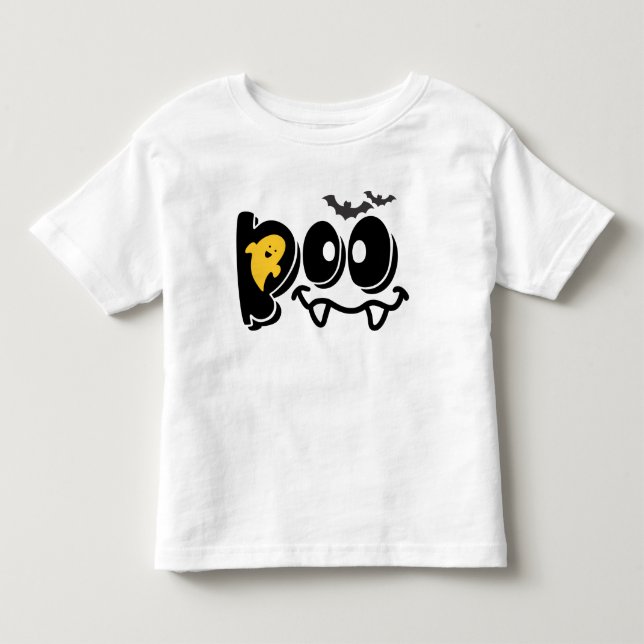 T-shirt Pour Les Tous Petits Boo Ghost Cute (Devant)