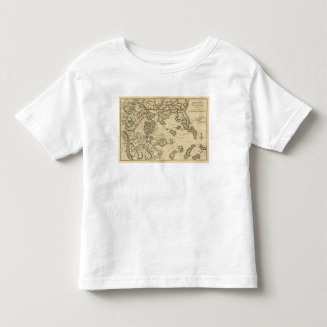 T-shirt Pour Les Tous Petits Boston et ses environs (Devant)