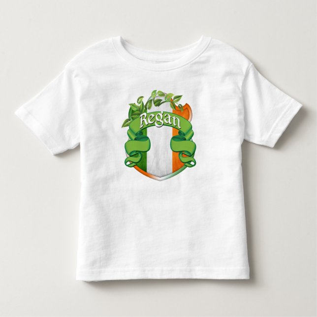 T-shirt Pour Les Tous Petits Bouclier d'Irlandais de Regan (Devant)