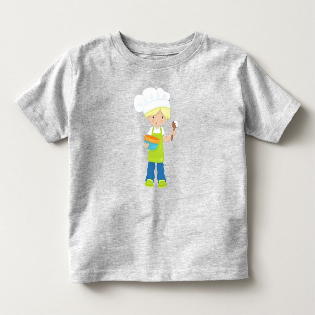 T-shirt Pour Les Tous Petits Boulangerie, Boulanger, Cuisine, Tablier, Garçon M (Devant)