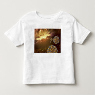 T-shirt Pour Les Tous Petits Boules flottantes dans l'espace interstellaire