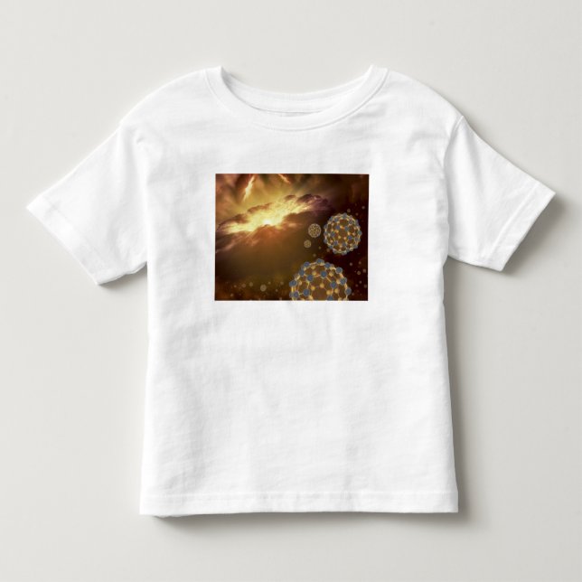 T-shirt Pour Les Tous Petits Boules flottantes dans l'espace interstellaire (Devant)