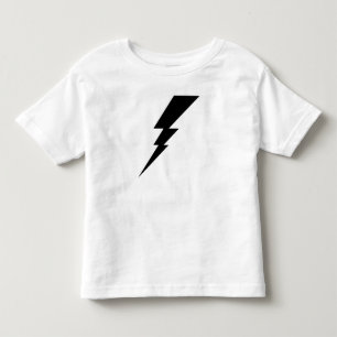 T-shirt Pour Les Tous Petits Boulon d'éclair noir Flash