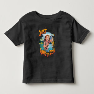 T-shirt Pour Les Tous Petits Bountiful Catch : Jeune fille avec du poisson et l