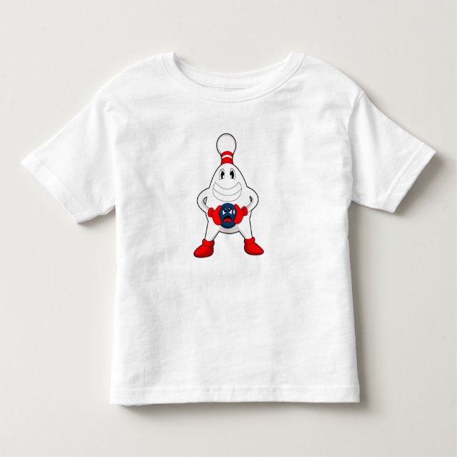 T-shirt Pour Les Tous Petits Bowling Bowling pin Bowling Bowling (Devant)