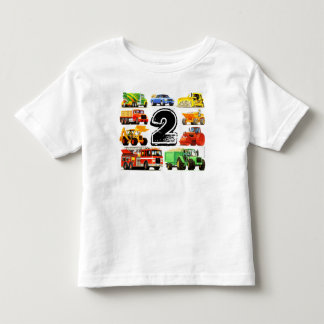 T-shirt Pour Les Tous Petits Boy's Construction Truck 2e anniversaire