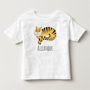 T-shirt Pour Les Tous Petits Boys Cute Jungle Tiger de nom