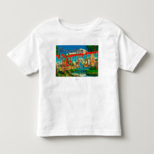 T-shirt Pour Les Tous Petits Bremerton, Washington - grandes scènes de lettre