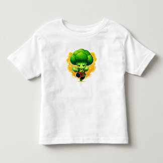 T-shirt Pour Les Tous Petits Broccoli Karate Kid — Cute Veggie Warrior