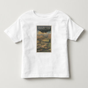 T-shirt Pour Les Tous Petits Brochure rocheuse de parc national de Mt. # 1