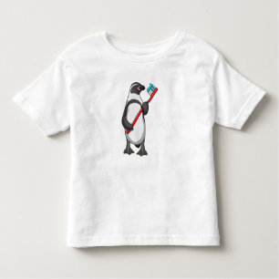 T-shirt Pour Les Tous Petits Brosse à dent de pingouin