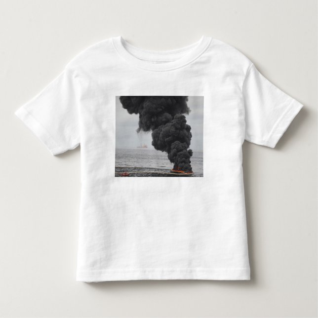 T-shirt Pour Les Tous Petits Brûlures d'huile concentrée rassemblées (Devant)
