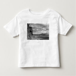 T-shirt Pour Les Tous Petits Brûlures, vue de l'Orégon de la photographie de