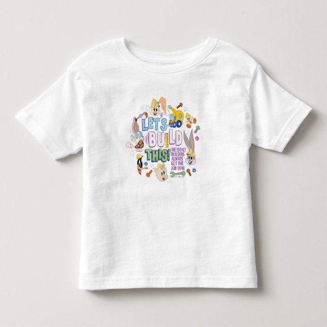 T-shirt Pour Les Tous Petits BUGS BUNNY BUILDERS™| Esquisse "Construisons cela" (Devant)
