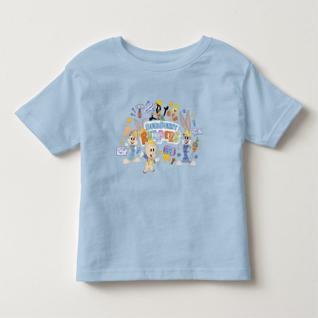 T-shirt Pour Les Tous Petits BUGS BUNNY BUILDERS™| Group Sketch Art (Devant)