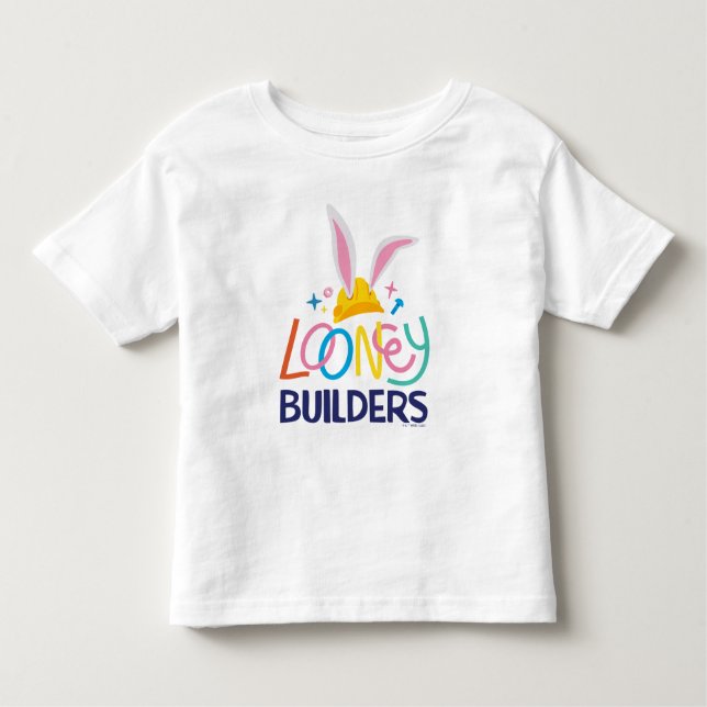 T-shirt Pour Les Tous Petits BUGS BUNNY BUILDERS™| Logo empilé Casquette dur (Devant)