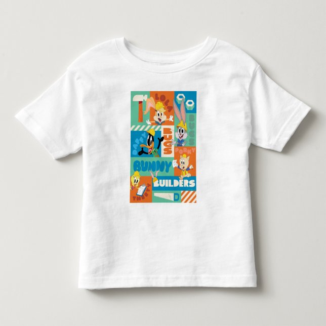 T-shirt Pour Les Tous Petits BUGS BUNNY BUILDERS™| Motif de grille de caractère (Devant)