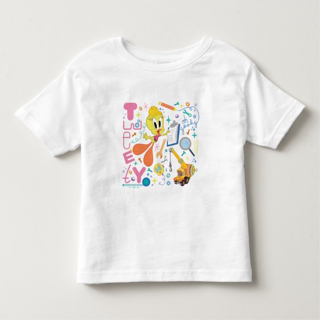 T-SHIRT POUR LES TOUS PETITS BUGS BUNNY BUILDERS™| TWEETY™ (Devant)