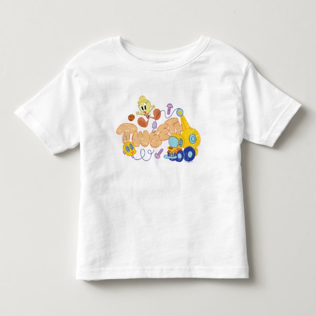 T-shirt Pour Les Tous Petits BUGS BUNNY BUILDERS™| TWEETY™ Sketch Art (Devant)