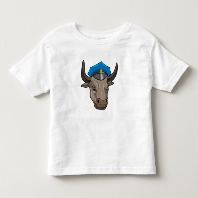 T-shirt Pour Les Tous Petits Bull agent de police Police (Devant)