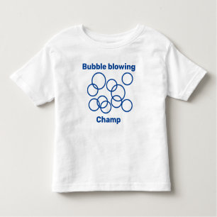 T-shirt Pour Les Tous Petits Bulles soufflantes, mignonne, champignon à bulles