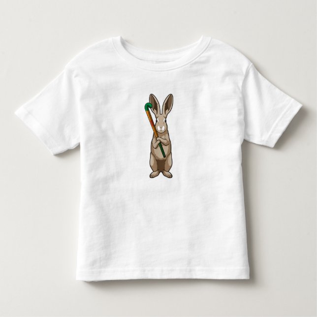 T-shirt Pour Les Tous Petits Bunny at Hockey (Devant)