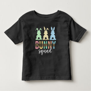 T-shirt Pour Les Tous Petits Bunny Squad   Chasse aux oeufs de Pâques Cute Bunn