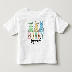 T-shirt Pour Les Tous Petits Bunny Squad Chasse aux oeufs de Pâques Cute Bunn