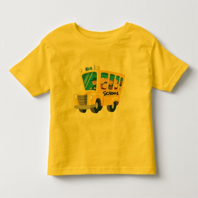 T-shirt Pour Les Tous Petits Bus school - (Devant)