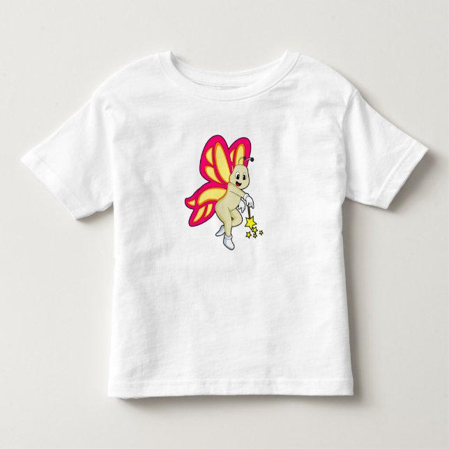 T-shirt Pour Les Tous Petits Butterfly as Wizard with Magic Mur (Devant)