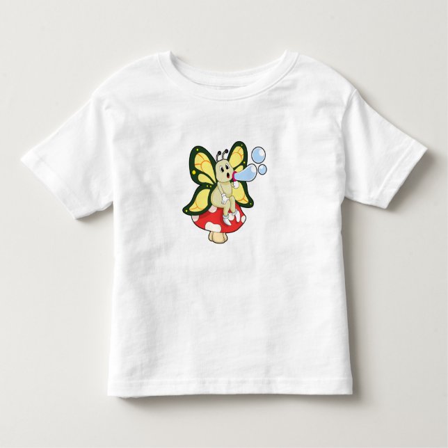 T-shirt Pour Les Tous Petits Butterfly with Soap bubbles (Devant)
