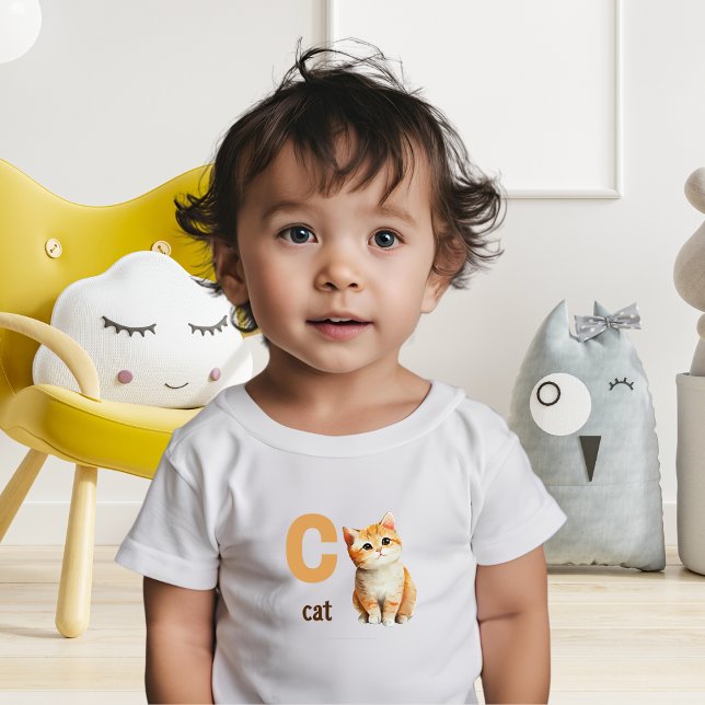 T-shirt Pour Les Tous Petits C est pour le chat Toddler Tee (Créateur téléchargé)