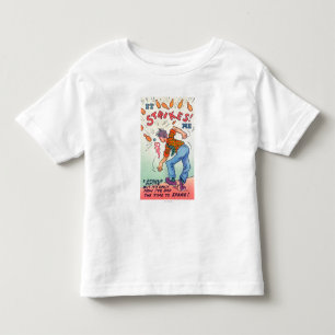 T-shirt Pour Les Tous Petits Ça Me Frappe, Cartoon Man Bowling