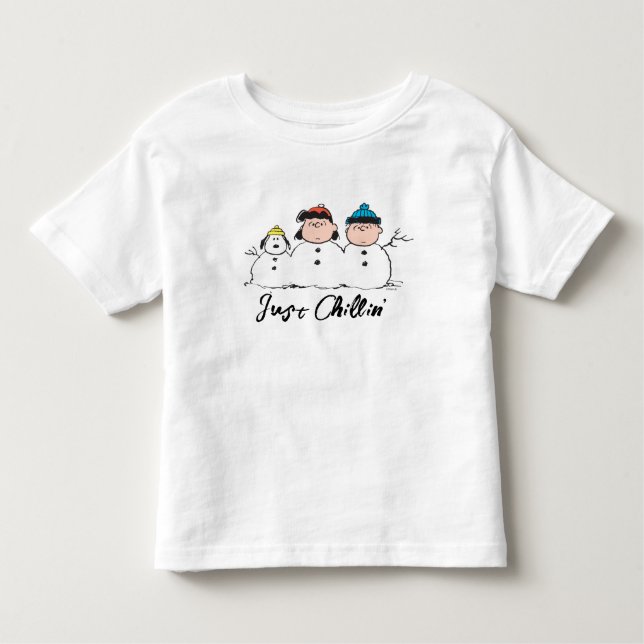 T-shirt Pour Les Tous Petits cacahuètes | 3 Personne Snowman (Devant)