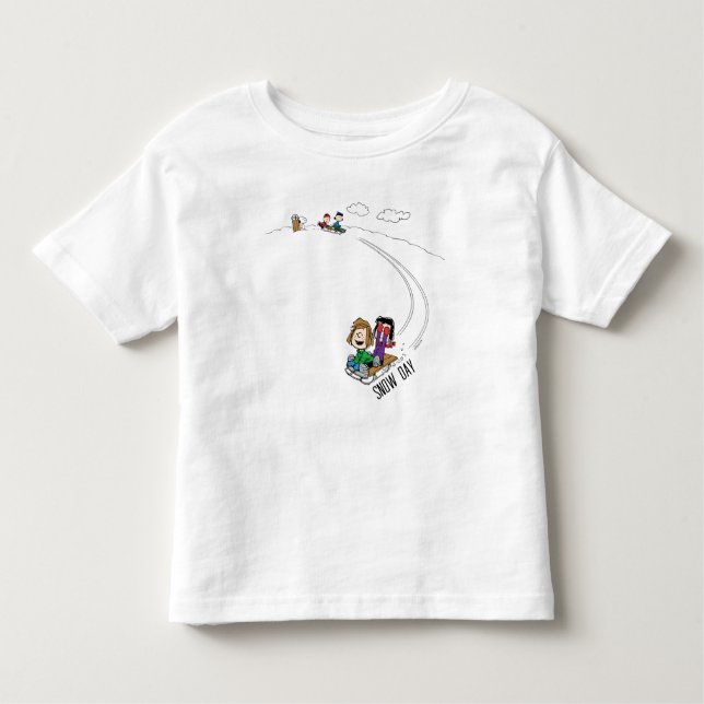 T-shirt Pour Les Tous Petits cacahuètes | Arachides Gang Sled Riding (Devant)