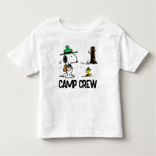 T-shirt Pour Les Tous Petits cacahuètes   Camping Snoopy & Woodstock
